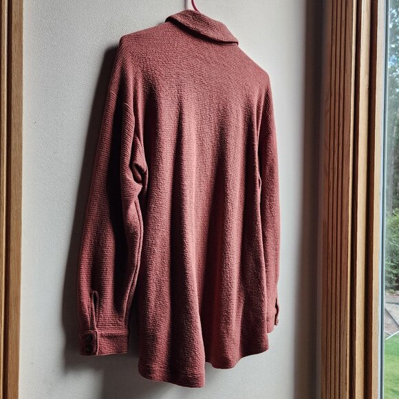 Madewell Women's Button Down Shirt in Rust Red - Picture 13 of 16